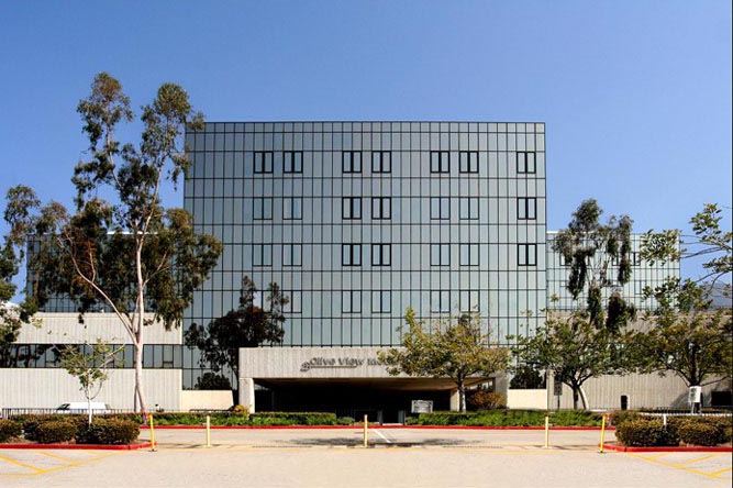A photo of Olive View Hospital
